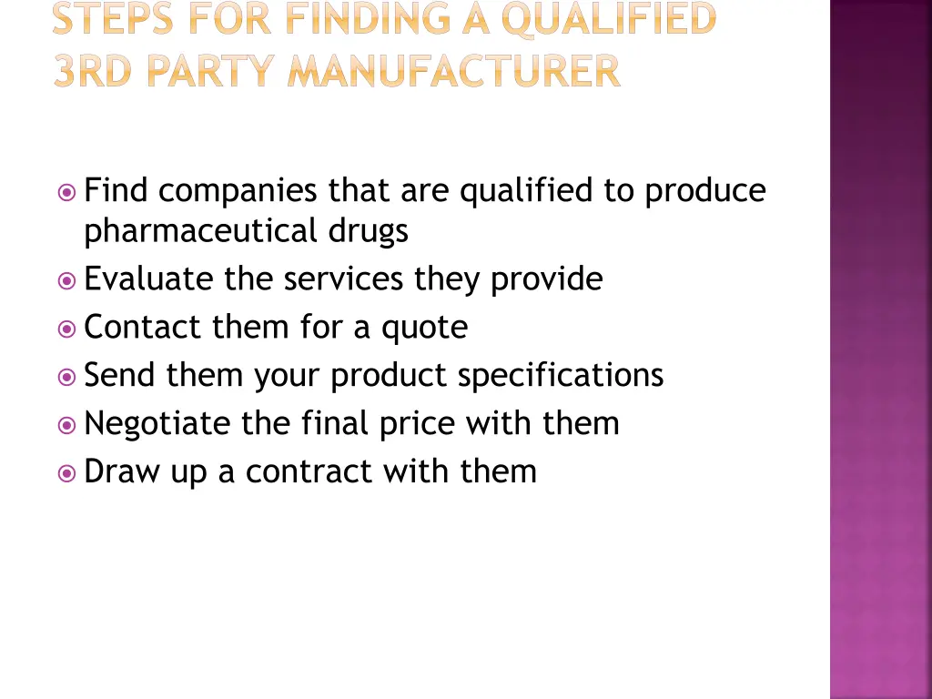 steps for finding a qualified 3rd party
