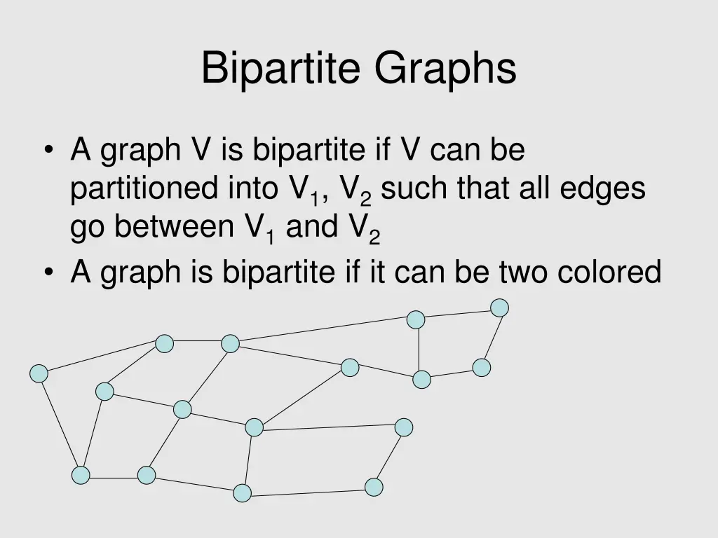 bipartite graphs