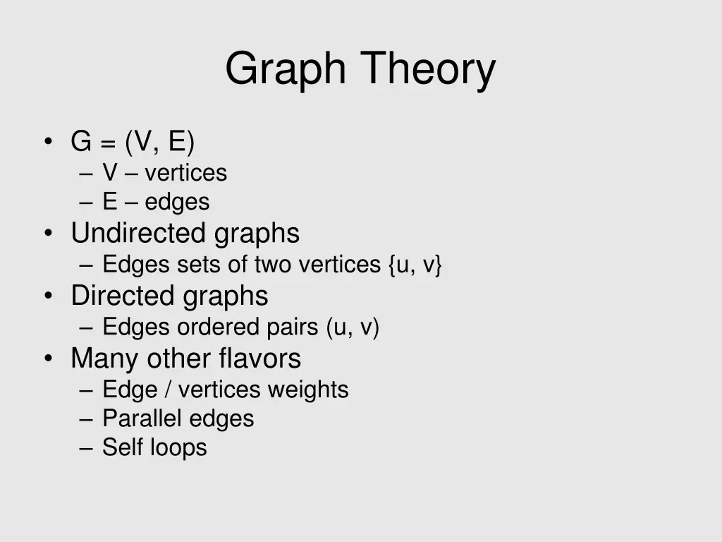 graph theory