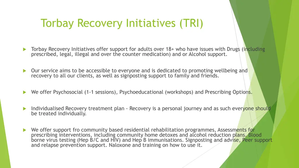 torbay recovery initiatives tri