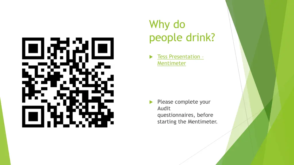 why do people drink