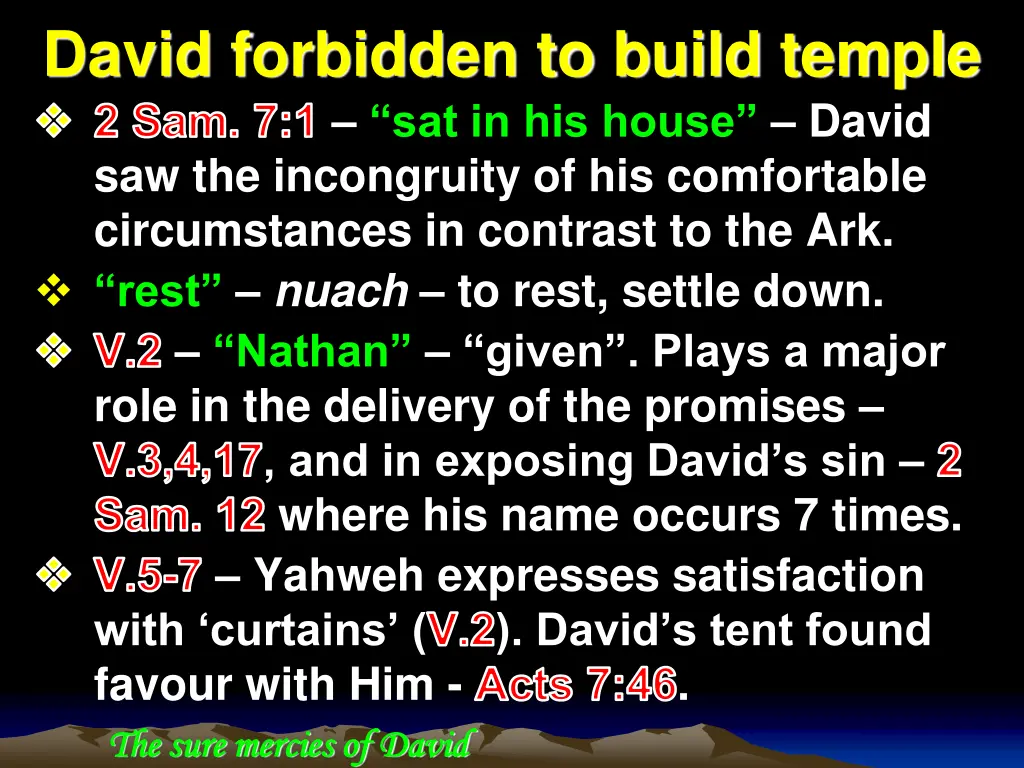 david forbidden to build temple