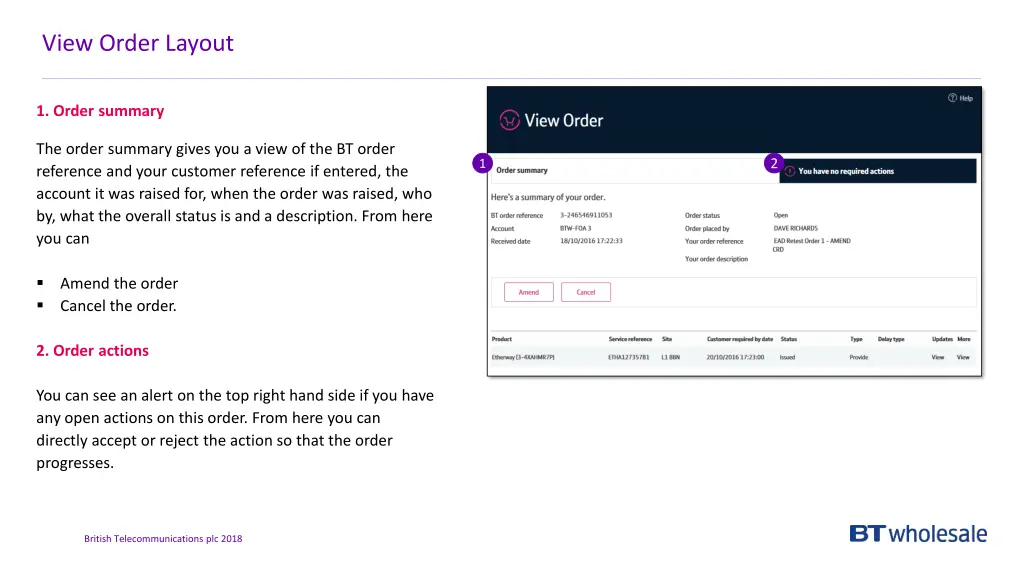 view order layout