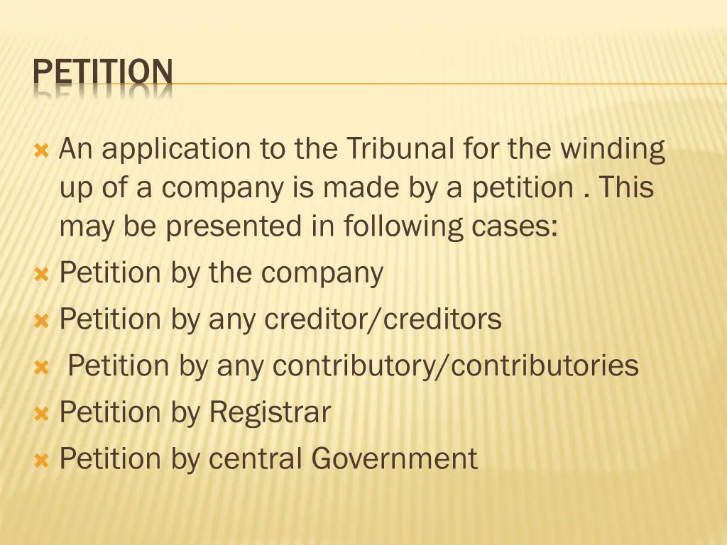 petition