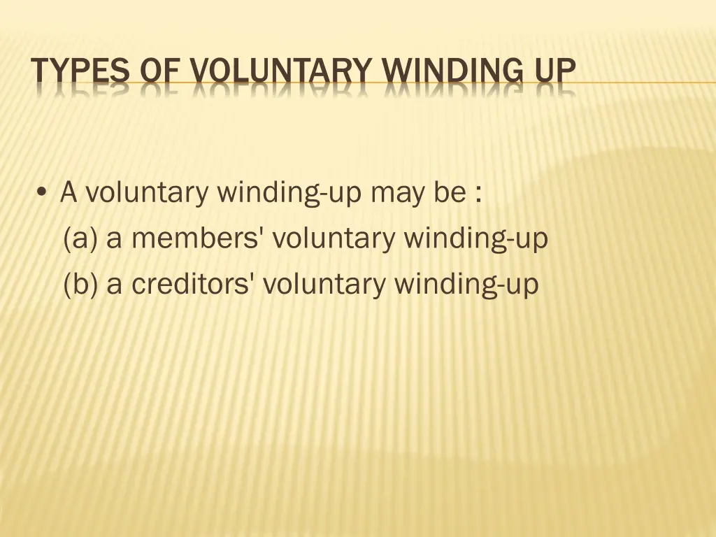 types of voluntary winding up