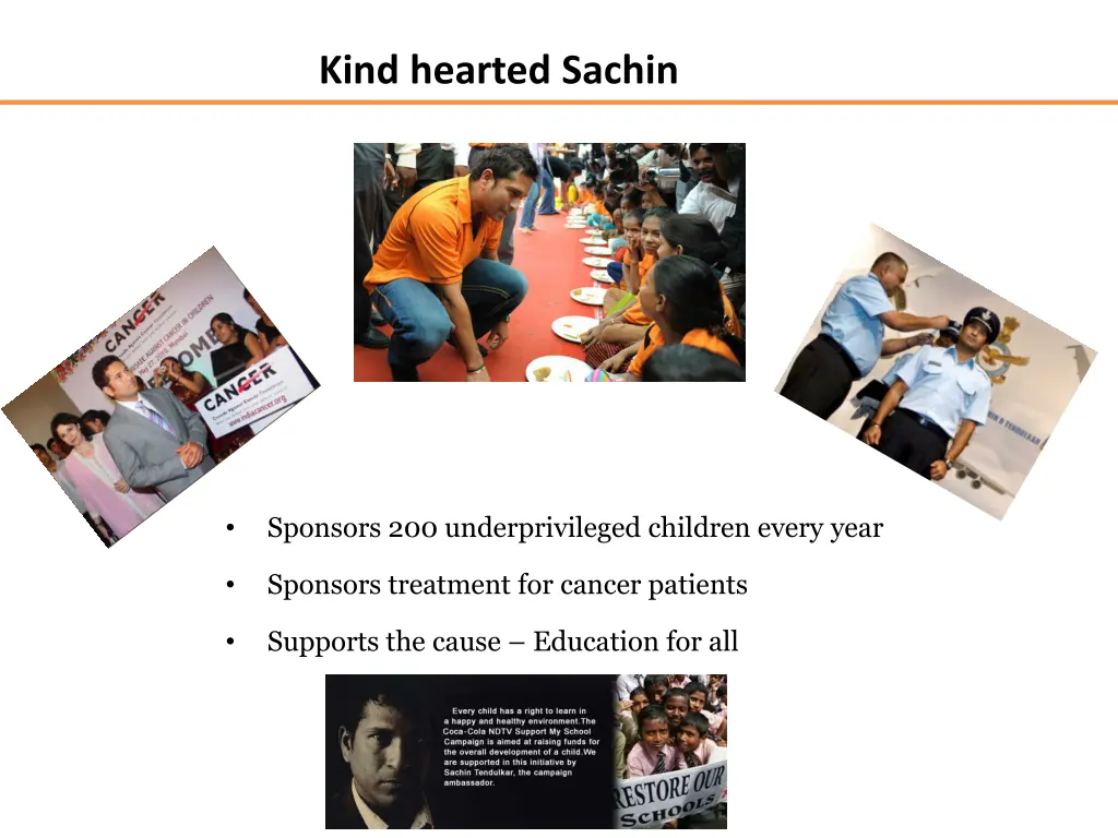 kind hearted sachin