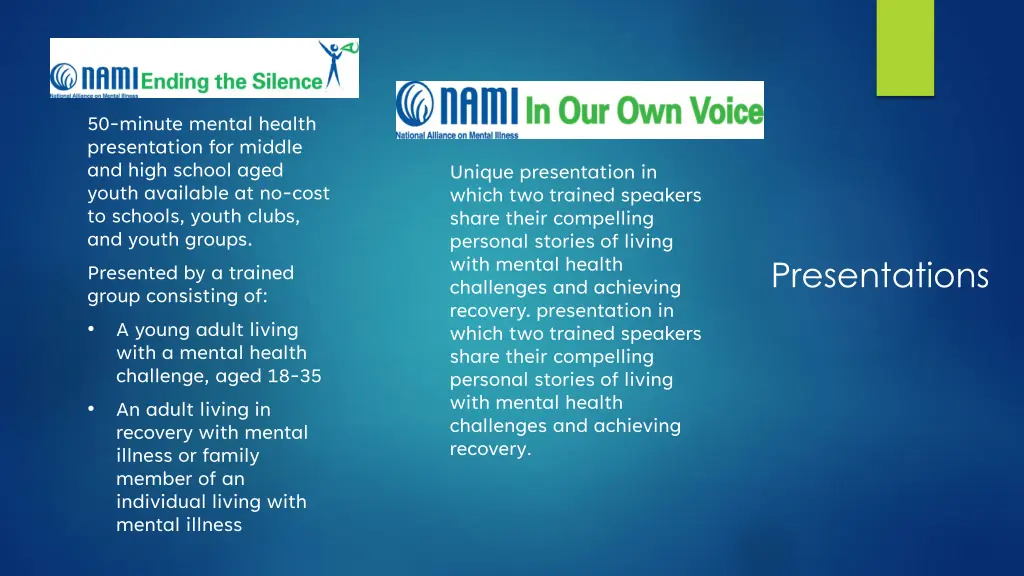 50 minute mental health presentation for middle
