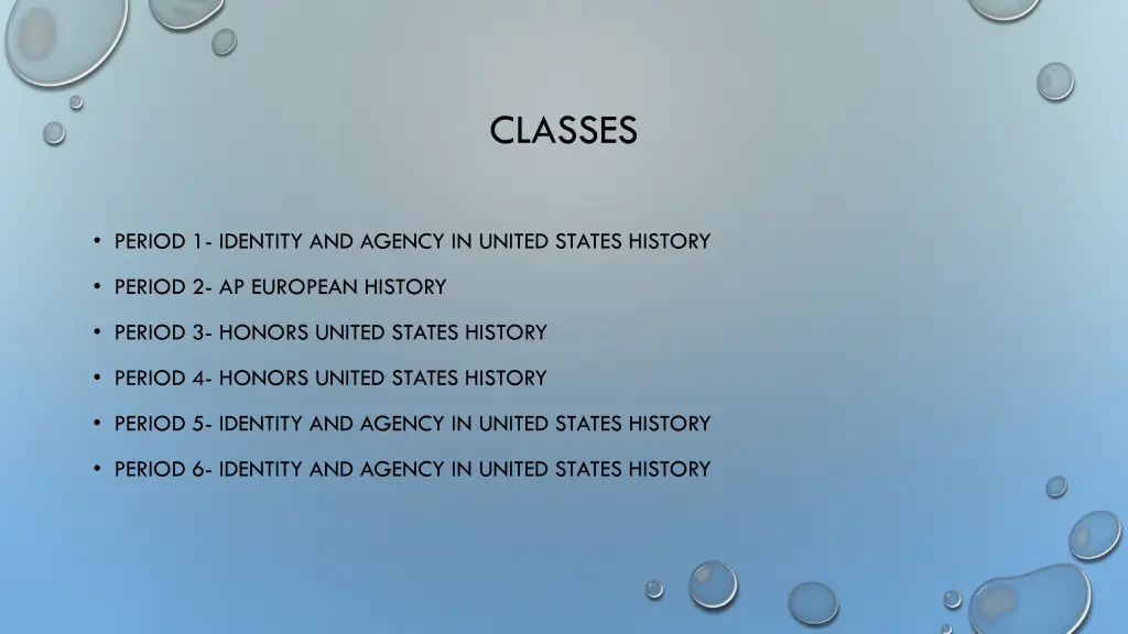 classes
