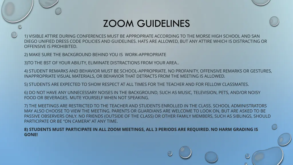 zoom guidelines