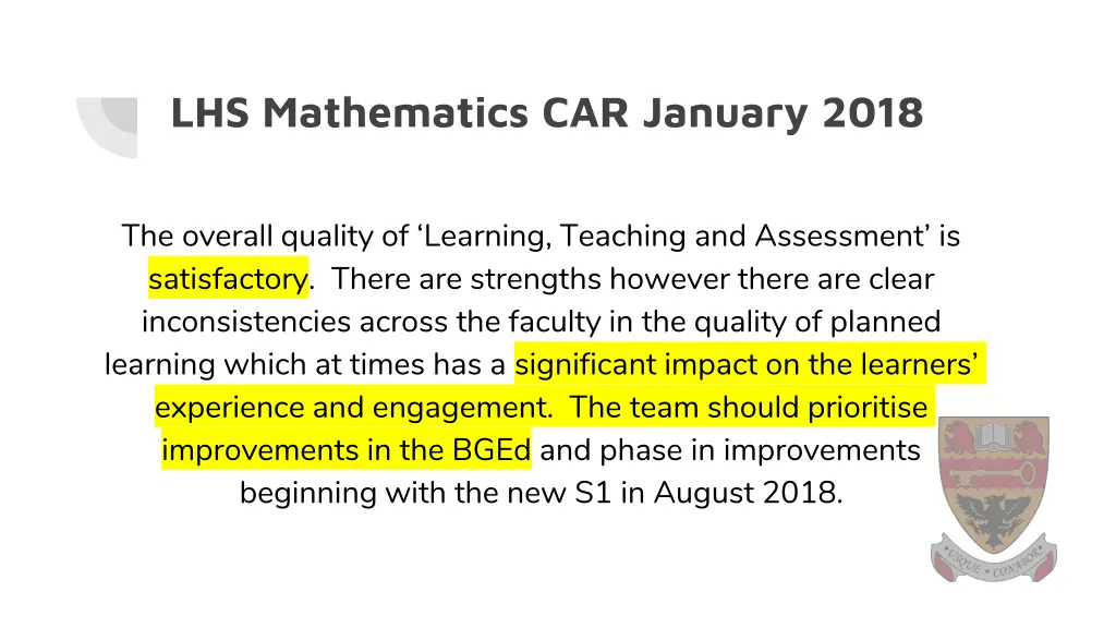 lhs mathematics car january 2018