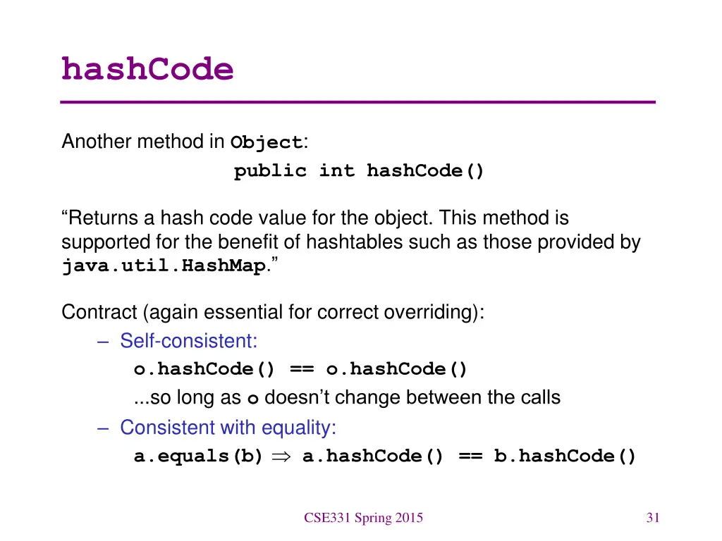 hashcode