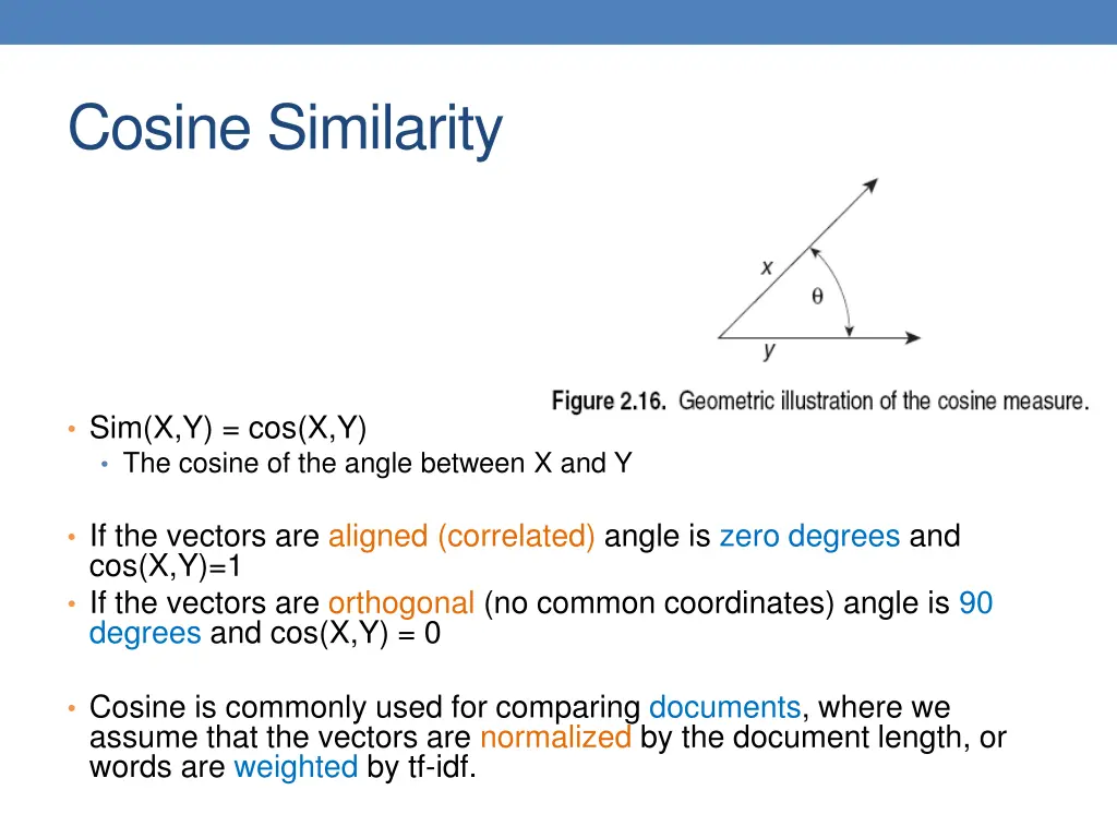 cosine similarity