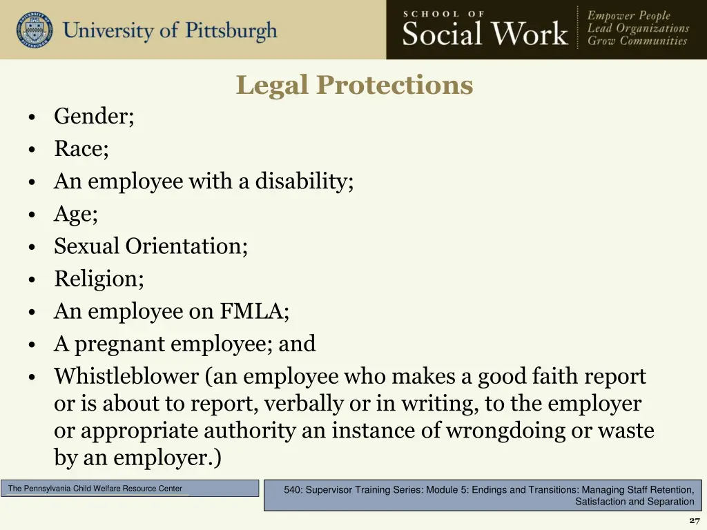 legal protections