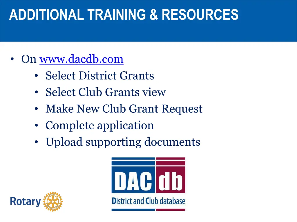 additional training resources 2