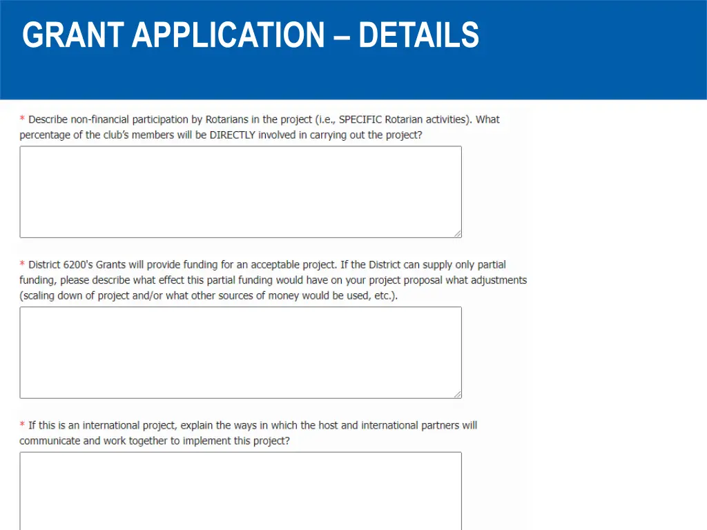 grant application details 2