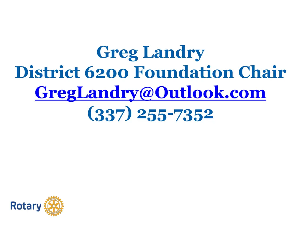 greg landry