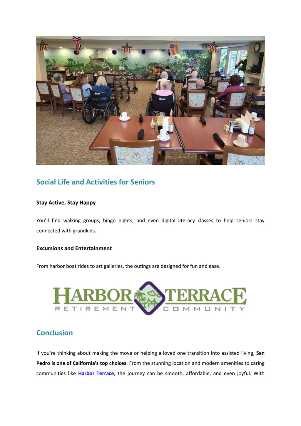 social life and activities for seniors