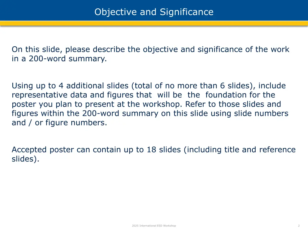 objective and significance