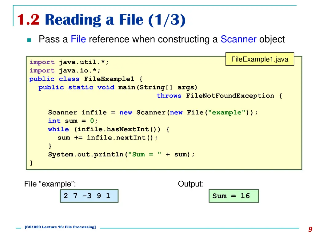 1 2 reading a file 1 3