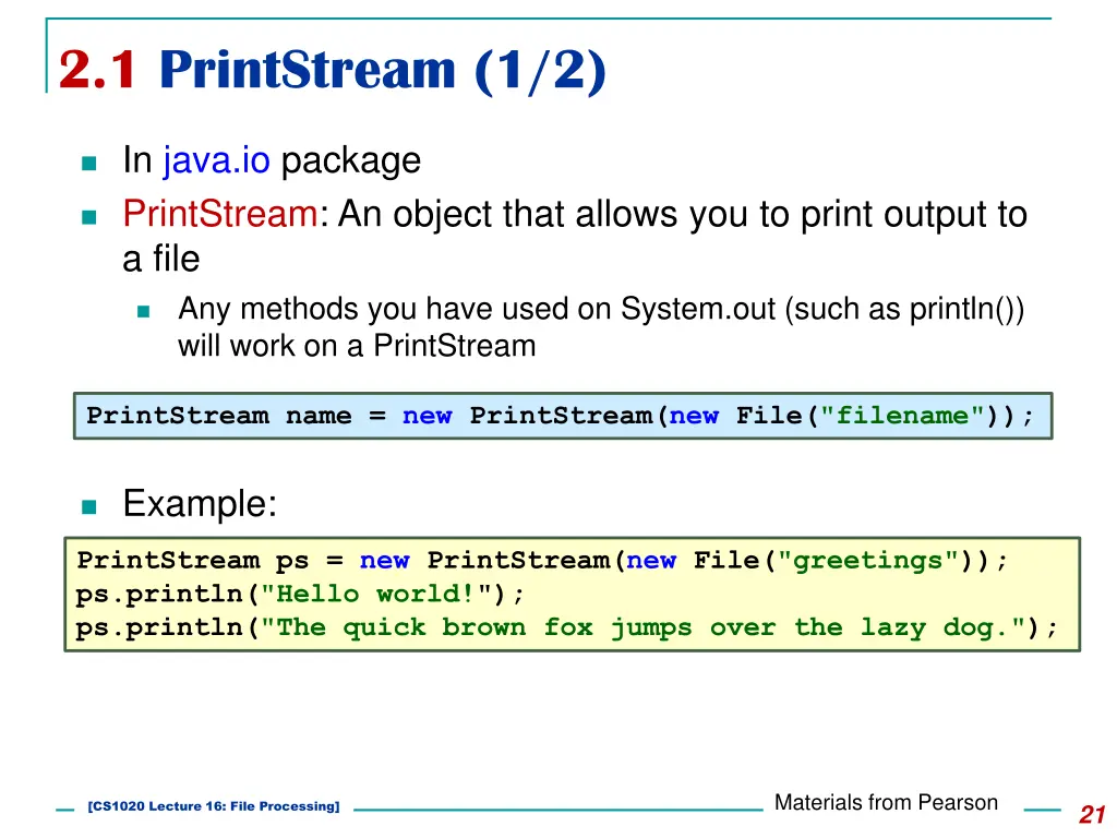 2 1 printstream 1 2