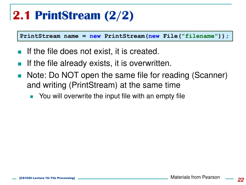 2 1 printstream 2 2