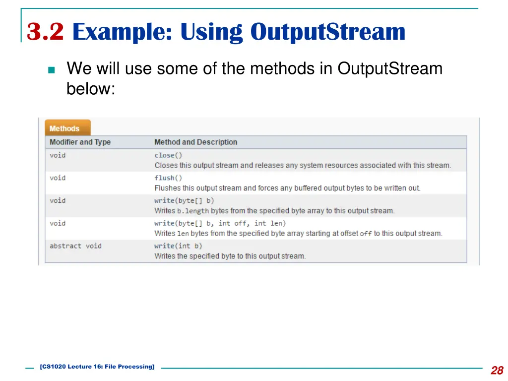 3 2 example using outputstream