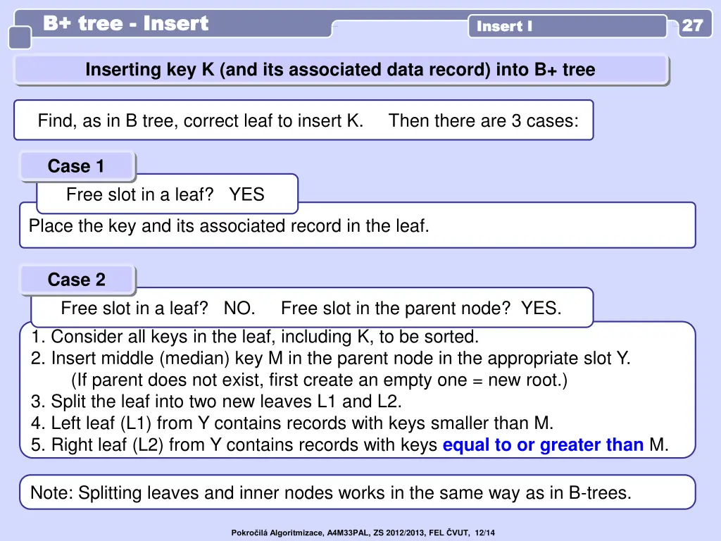 b tree b tree insert