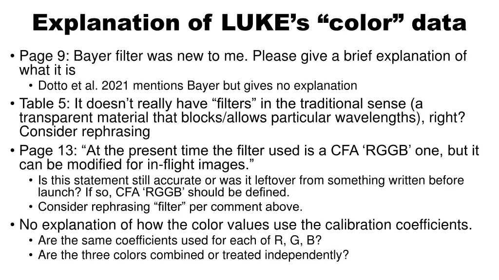 explanation of luke s color data
