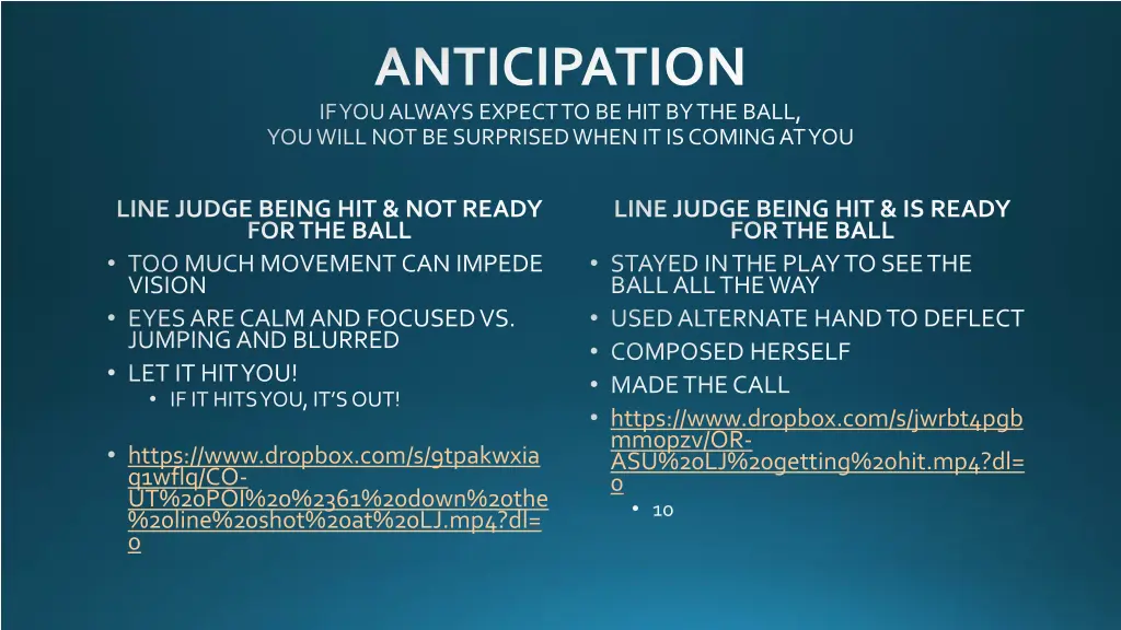 anticipation if you always expect