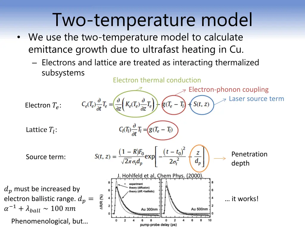 two temperature model we use the two temperature