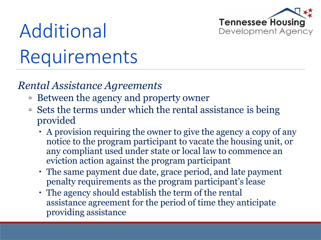 additional requirements 3