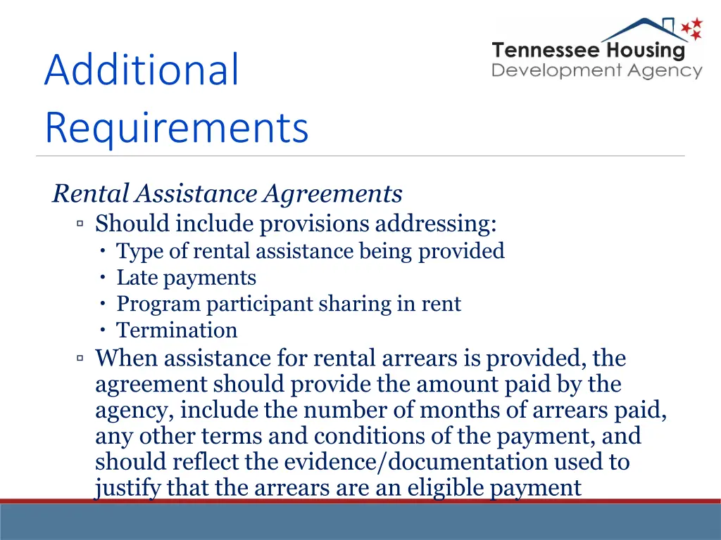 additional requirements 4