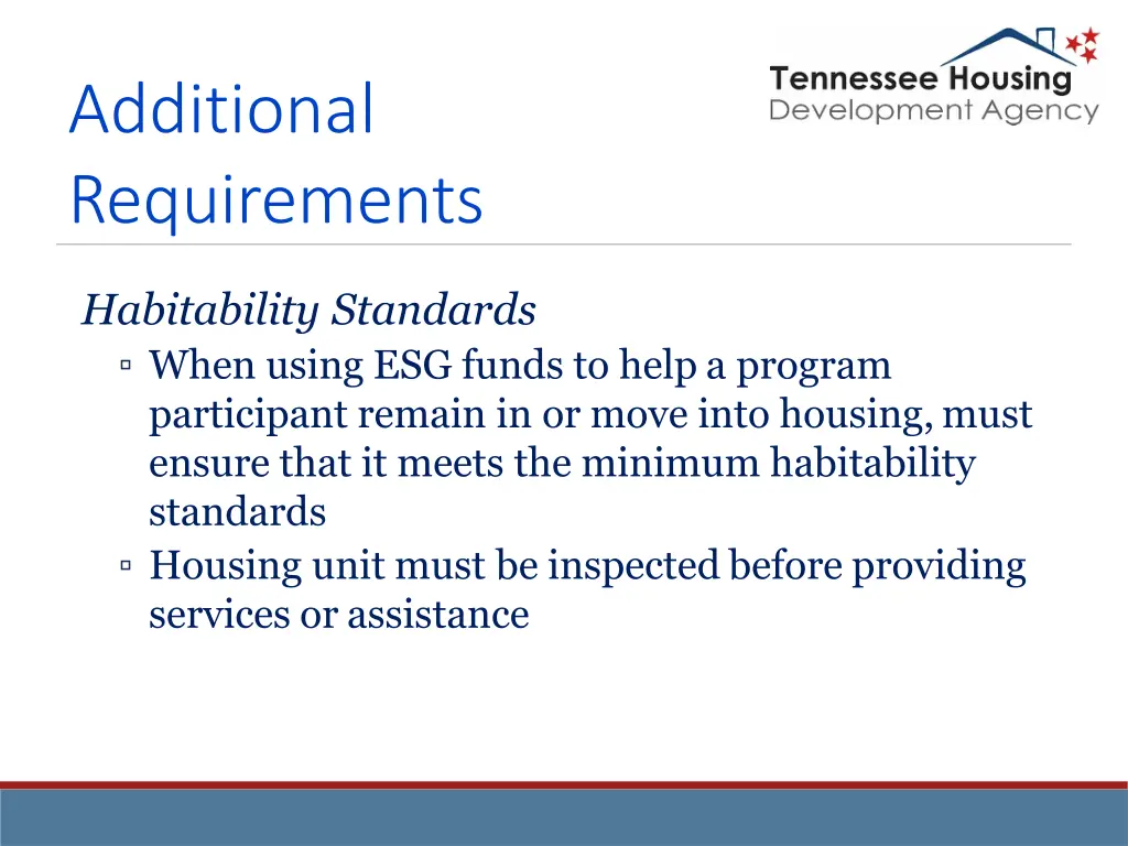 additional requirements 6