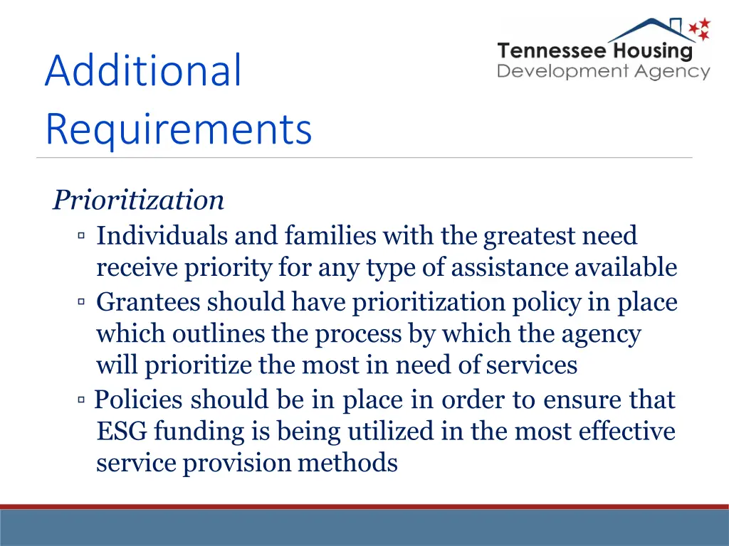 additional requirements 7