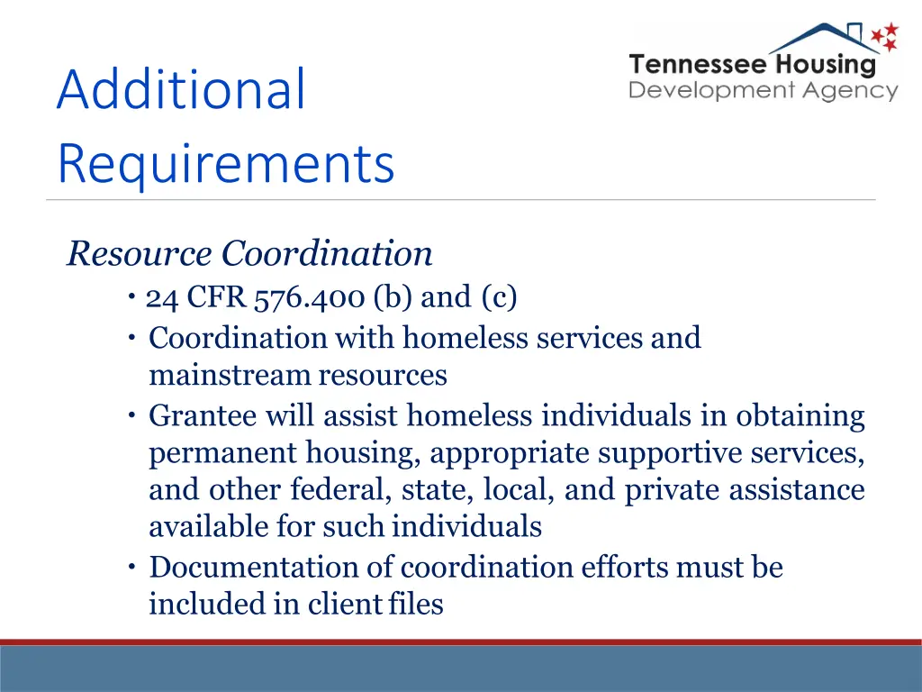 additional requirements 9