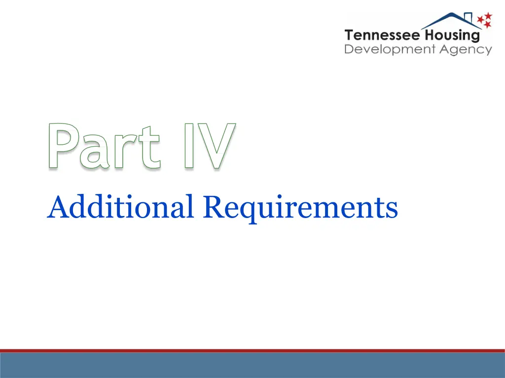 additional requirements