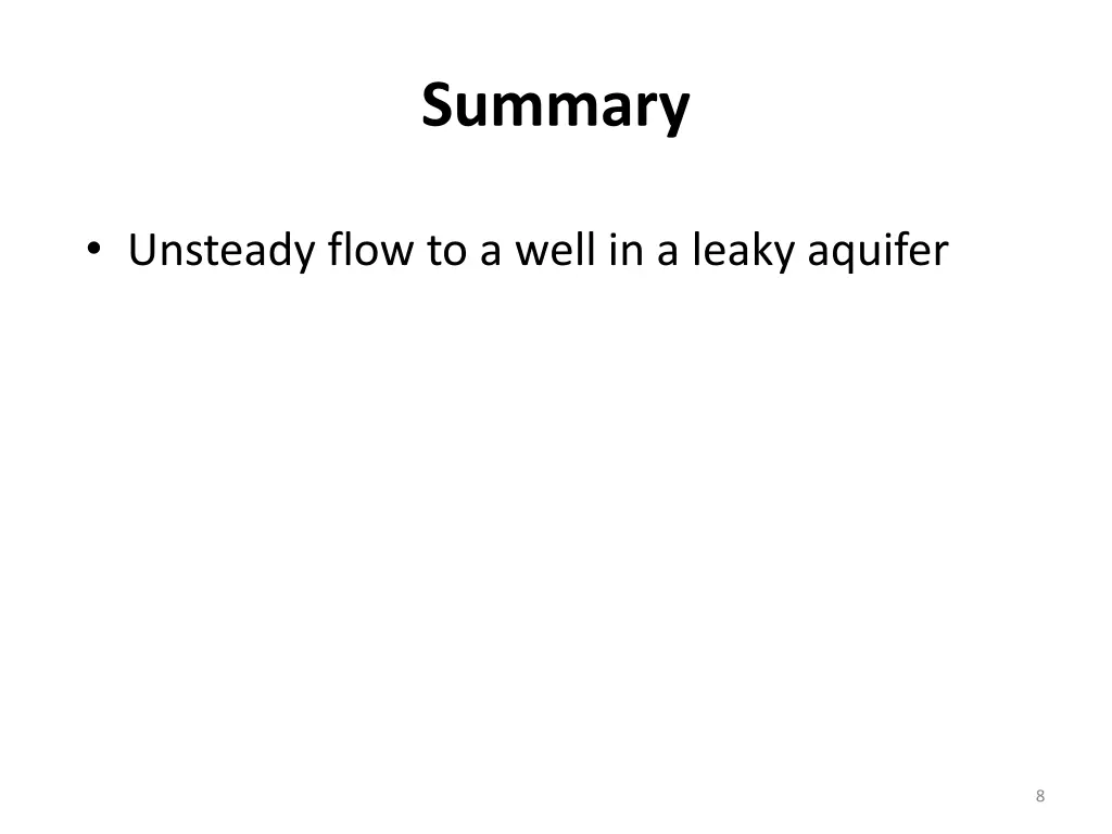 summary