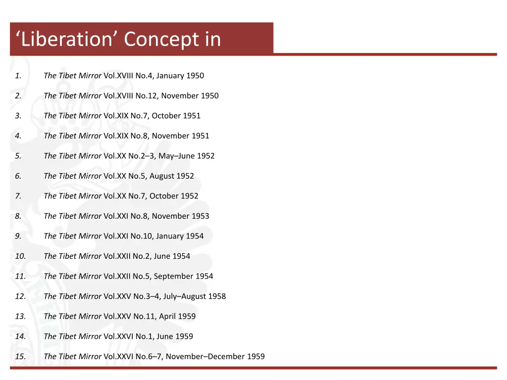 liberation concept in
