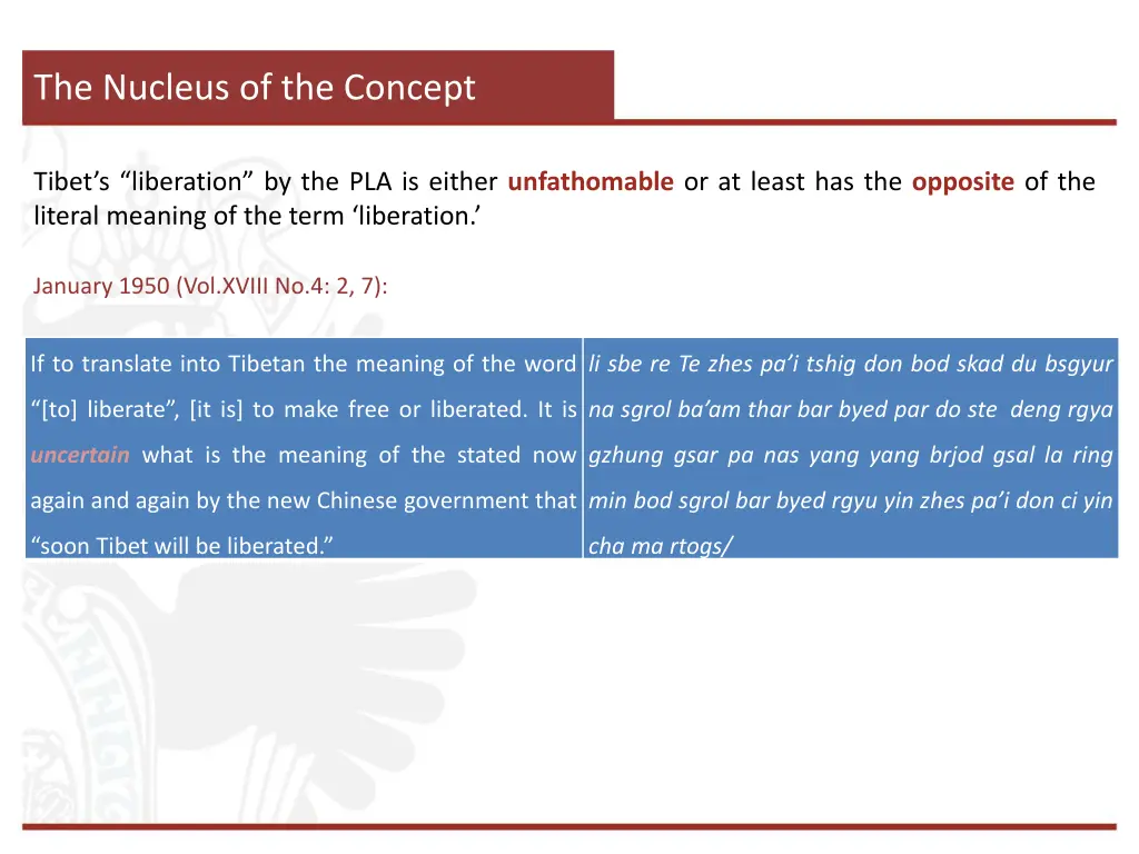 the nucleus of the concept