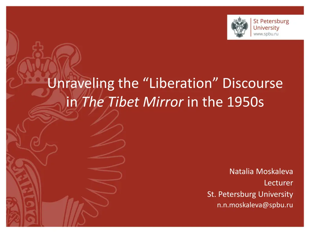 unraveling the liberation discourse in the tibet