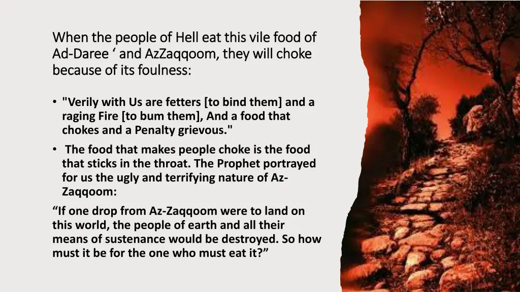 when the people of hell eat this vile food