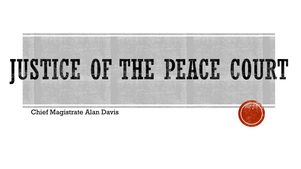 justice of the peace court