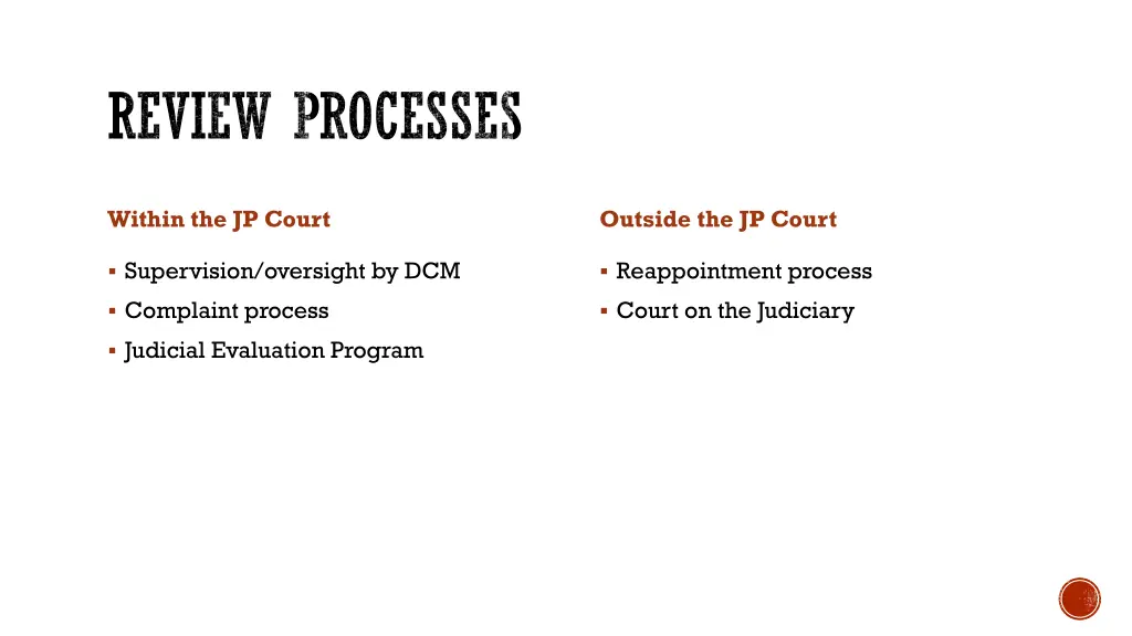 review processes