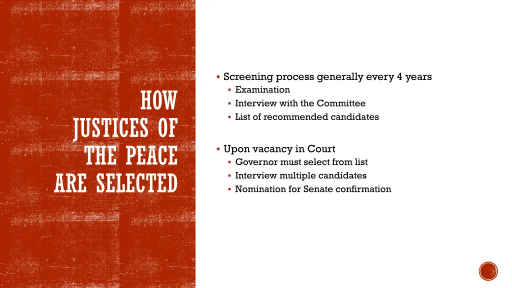screening process generally every 4 years