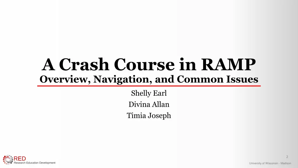 a crash course in ramp overview navigation