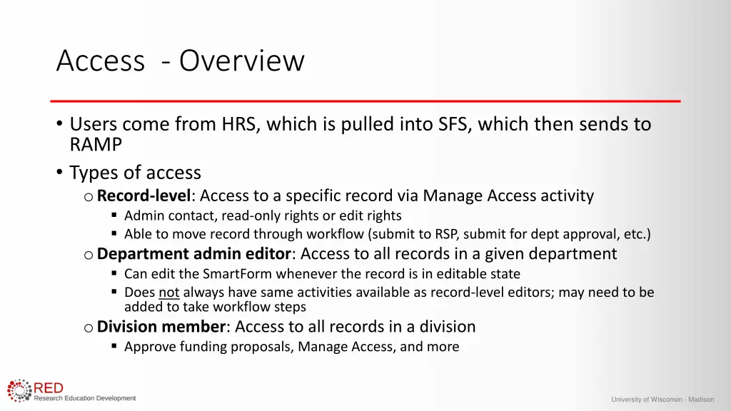 access overview