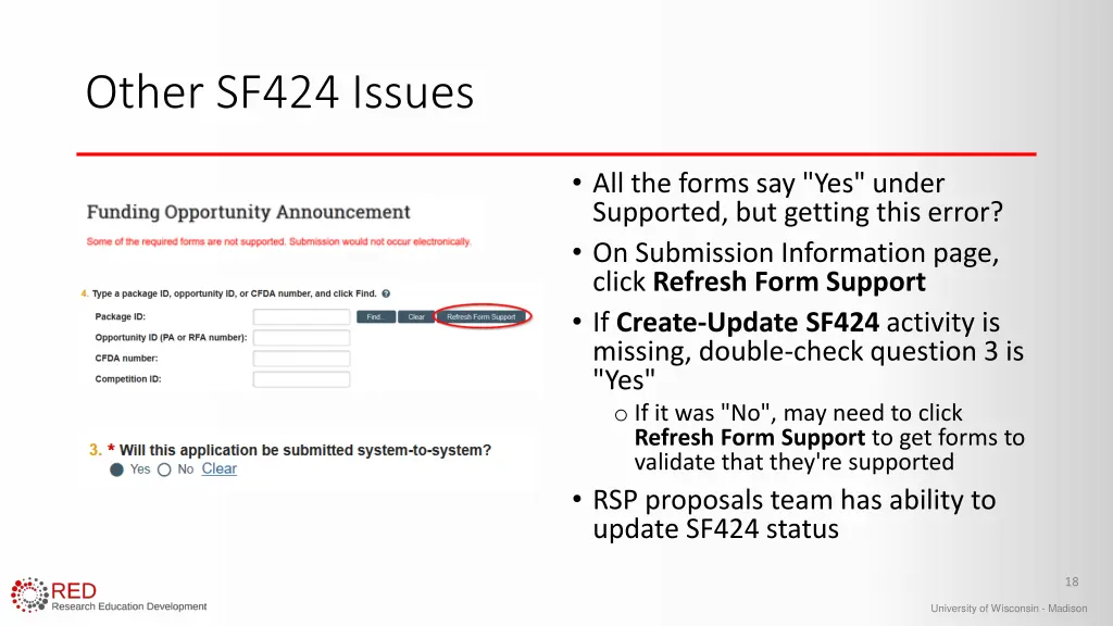 other sf424 issues