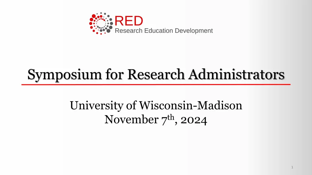 symposium for research administrators