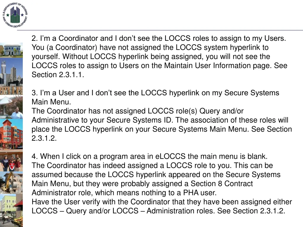 2 i m a coordinator and i don t see the loccs