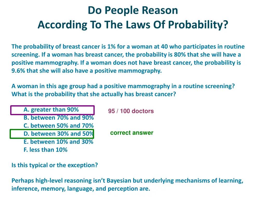 do people reason